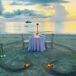 Sandals Negril candlelight dinner