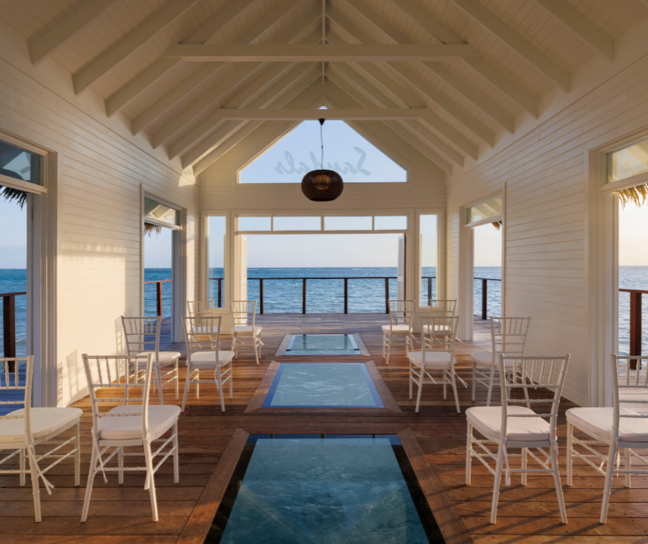 Over water chapel at Sandals South Coast