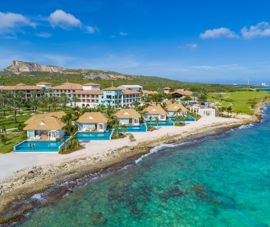 Seaside bungalows at Sandals Royal Curacao