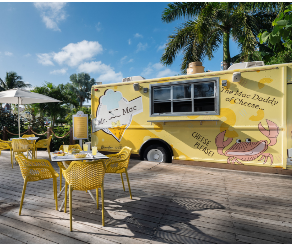 Food truck at Beaches Turks & Caicos