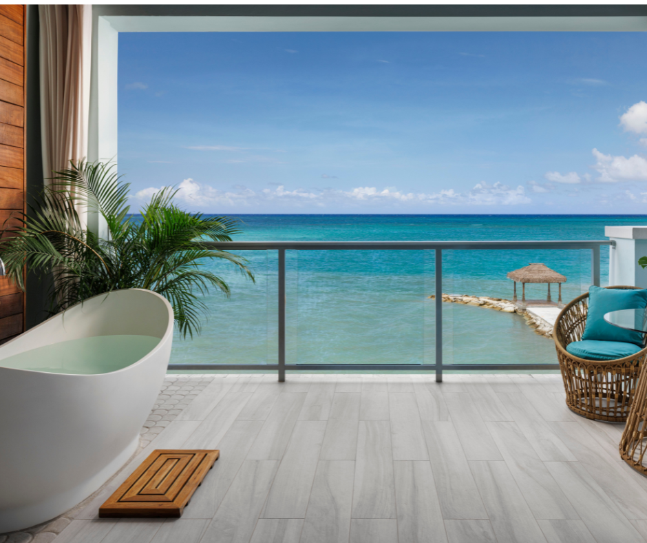 Balcony on room at Sandals Montego Bay