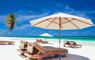 Beach at a Caribbean resort