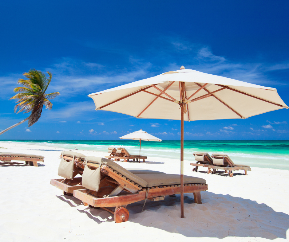 Beach at a Caribbean resort